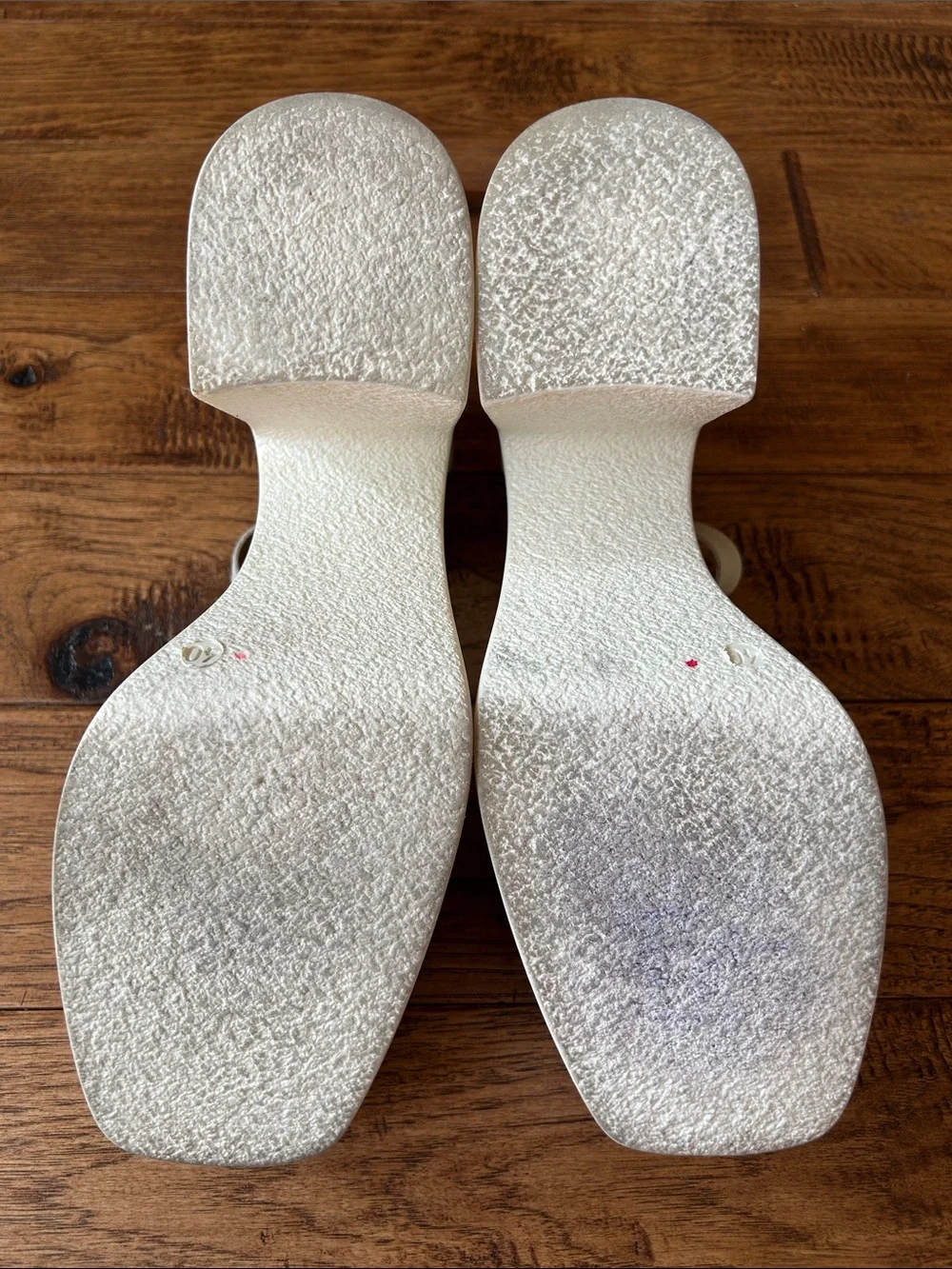 Free People Gwen Platform Mary Janes Heels Ivory Cream Size 40 / US 9.5